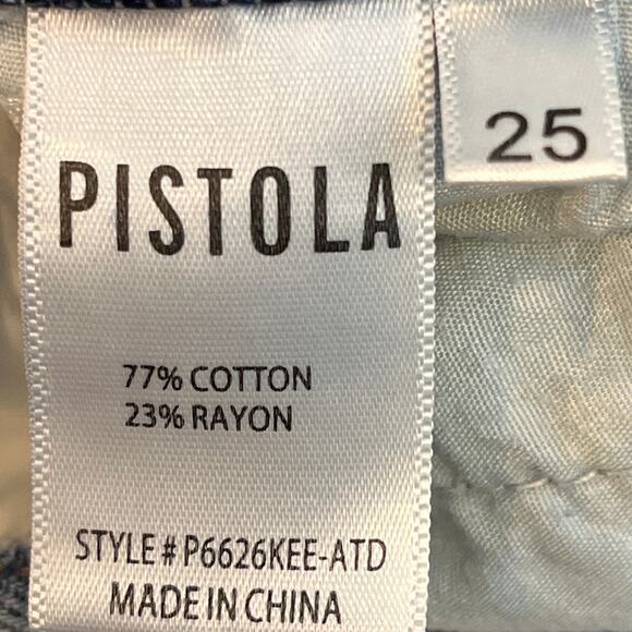 Pistola Presley High Rise Distressed Blue‎ Jeans Size 25 - Picture 5 of 7